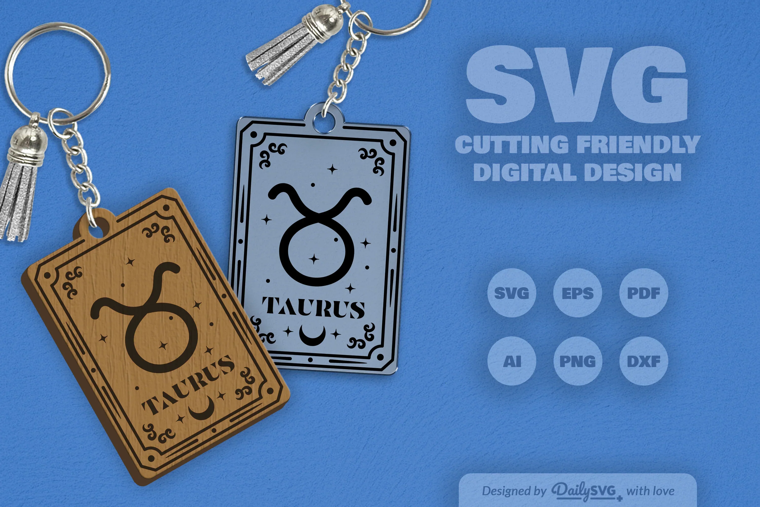 Zodiac Card Taurus SVG Bundle - Image 2